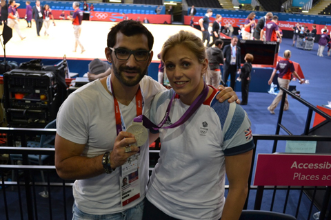 Gemma Gibbons, une des athlètes préparés par Aurélien Broussal-Derval, médaillée d'argent en Judo dans la catégorie des -78kg aux Jeux Olympiques de Londres 2012